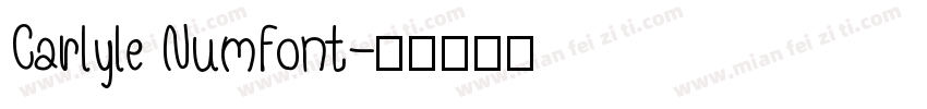 Carlyle NumFont字体转换
